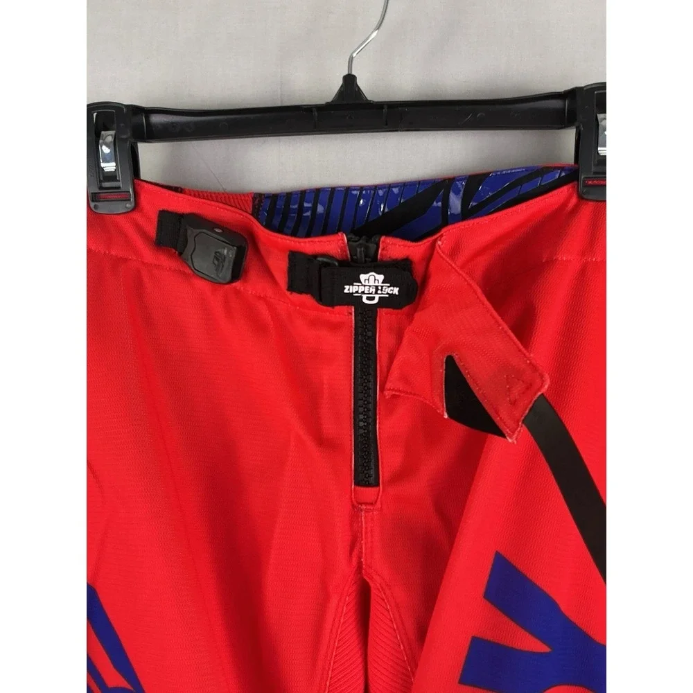 Fly Racing Kinetic Mesh Motocross Pants Men's 32 Red Blue MX Off-Road NWT
